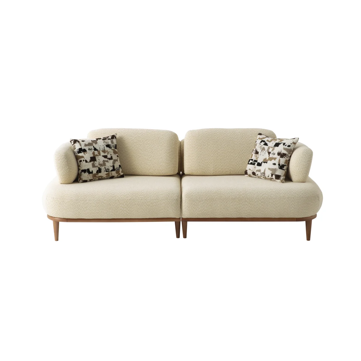 LONDON WOOD SOFA LAGUNA FABRIC