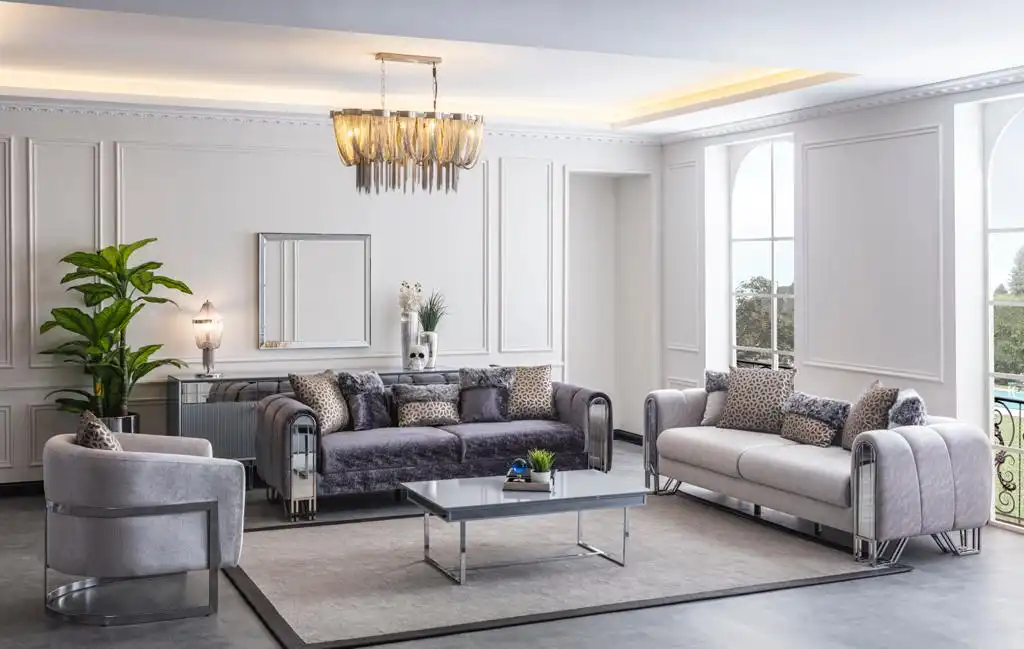 Solo Gümüş Koltuk Takımı