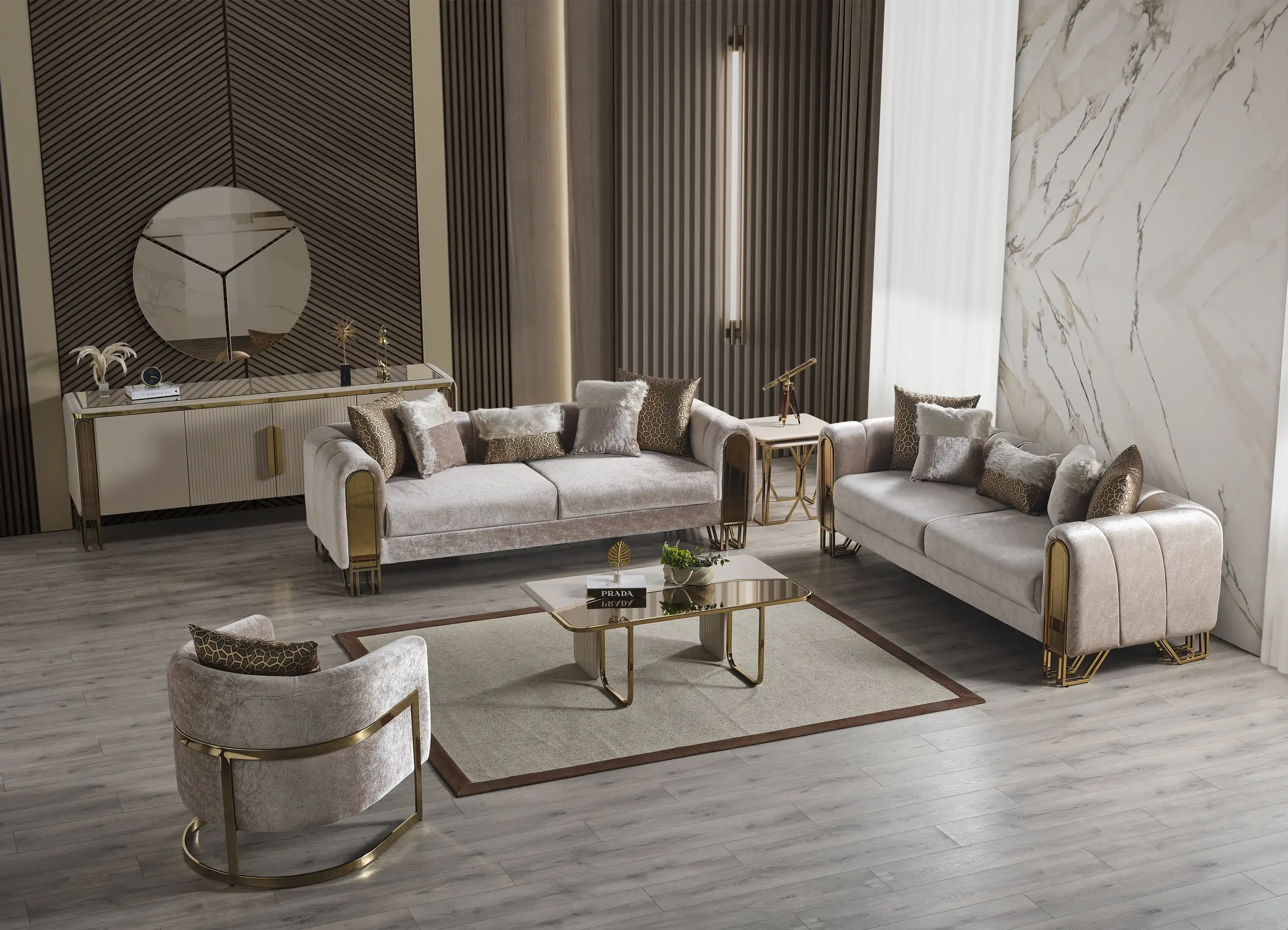 Solo Gold Koltuk Takımı