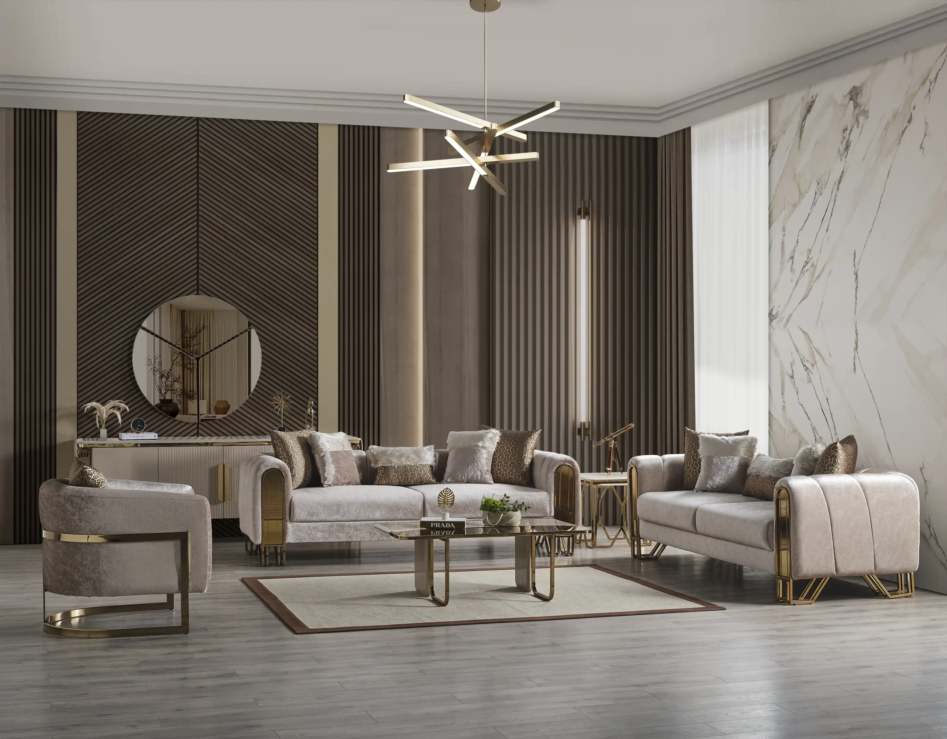 Solo Gold Koltuk Takımı